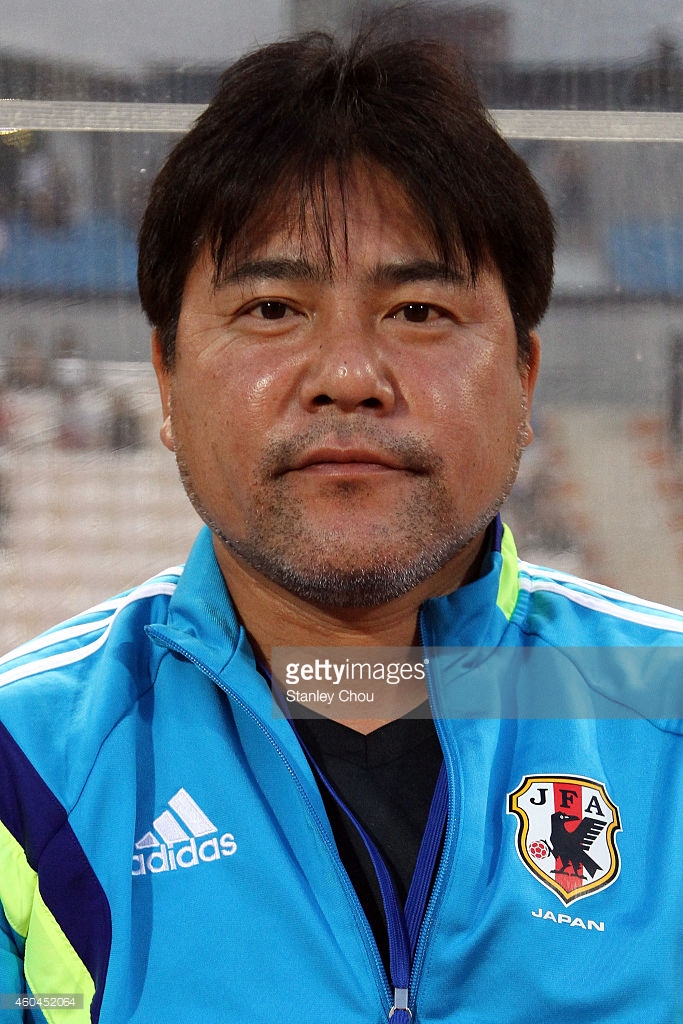 japan-coach-makoto-teguramori-looks-on-during-the-friendly-match-picture-id460452064 Thumbnail